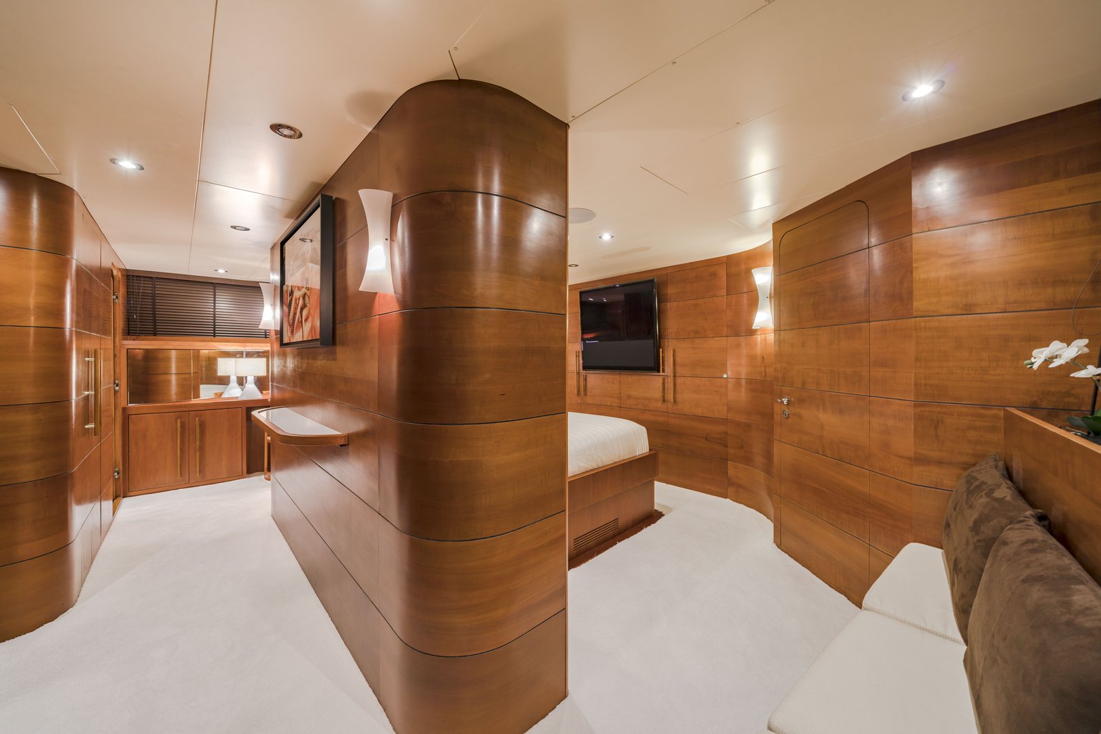 Double stateroom II — walnut interior with private en-suite
